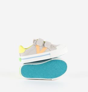 Zapatillas Victoria tiras lona neón