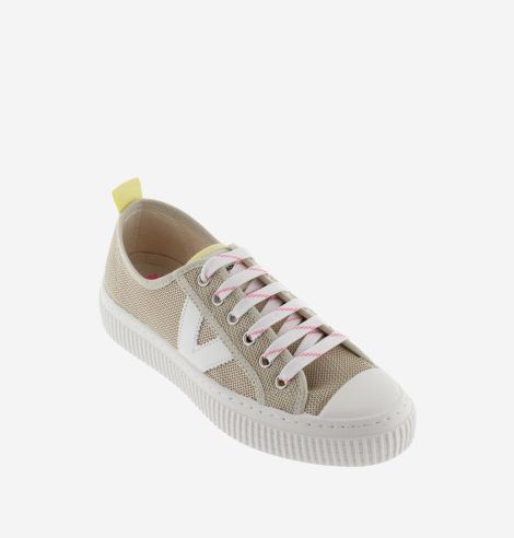 Zapatillas Victoria inglesa rejilla metalizada