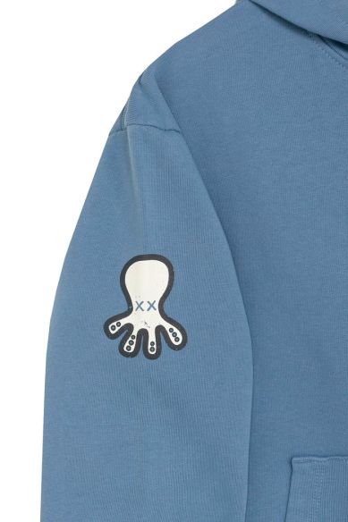 Sudadera El Pulpo oversize capucha indigo
