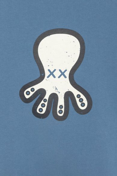 Sudadera El Pulpo oversize capucha indigo