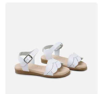 Sandalias Eli hoja blanco