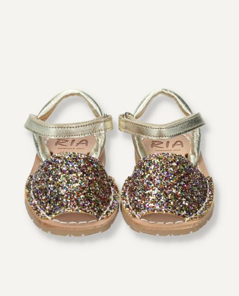 Menorquinas Ria glitter correa