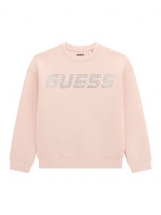 Sudadera Guess Scuba con logo strass 2