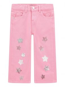 Pantalones Guess rosa estrellas