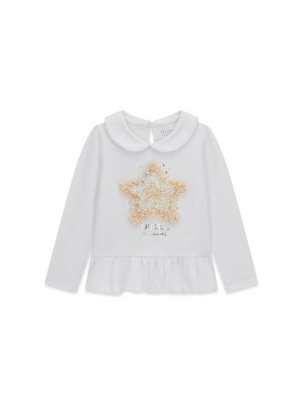 Blusa Guess manga larga estrella