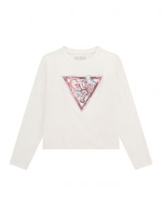 Camiseta Guess triangulo lentejuelas