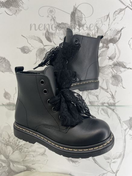 Botas Confetti lazo encaje