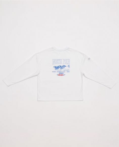 Camiseta El Pulpo manga larga blanco